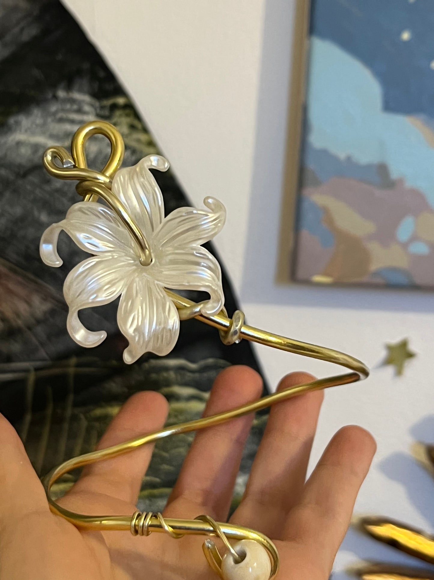 armcuff bead flower