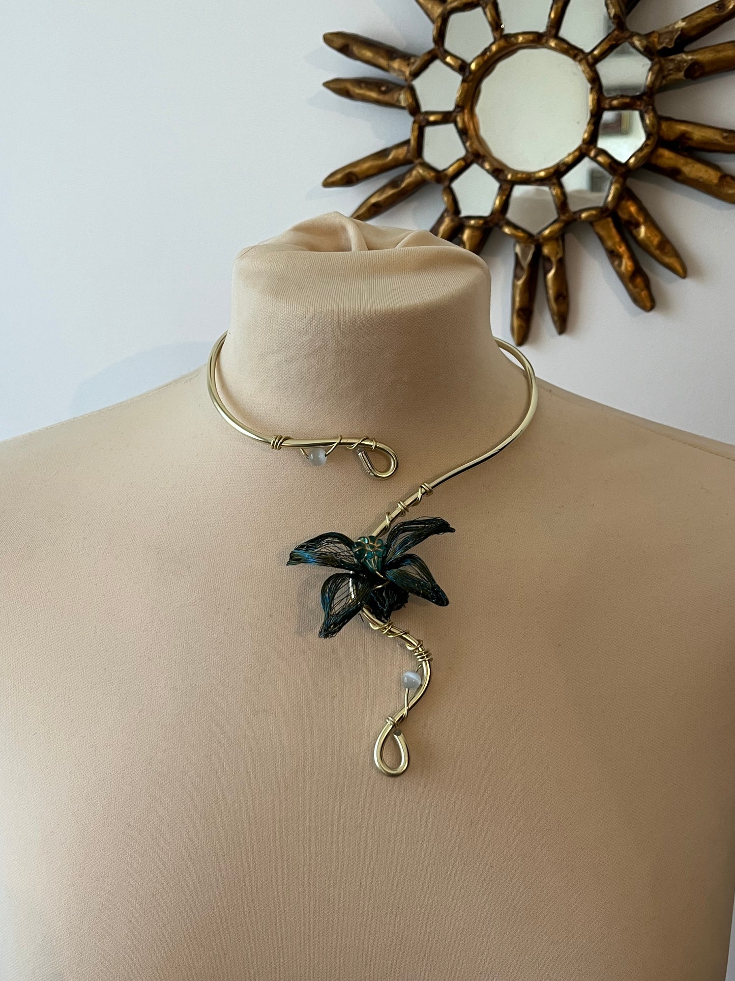 handmade butterfly fairy necklace