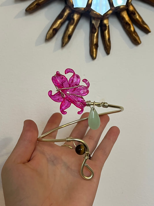 armcuff flower beads princess