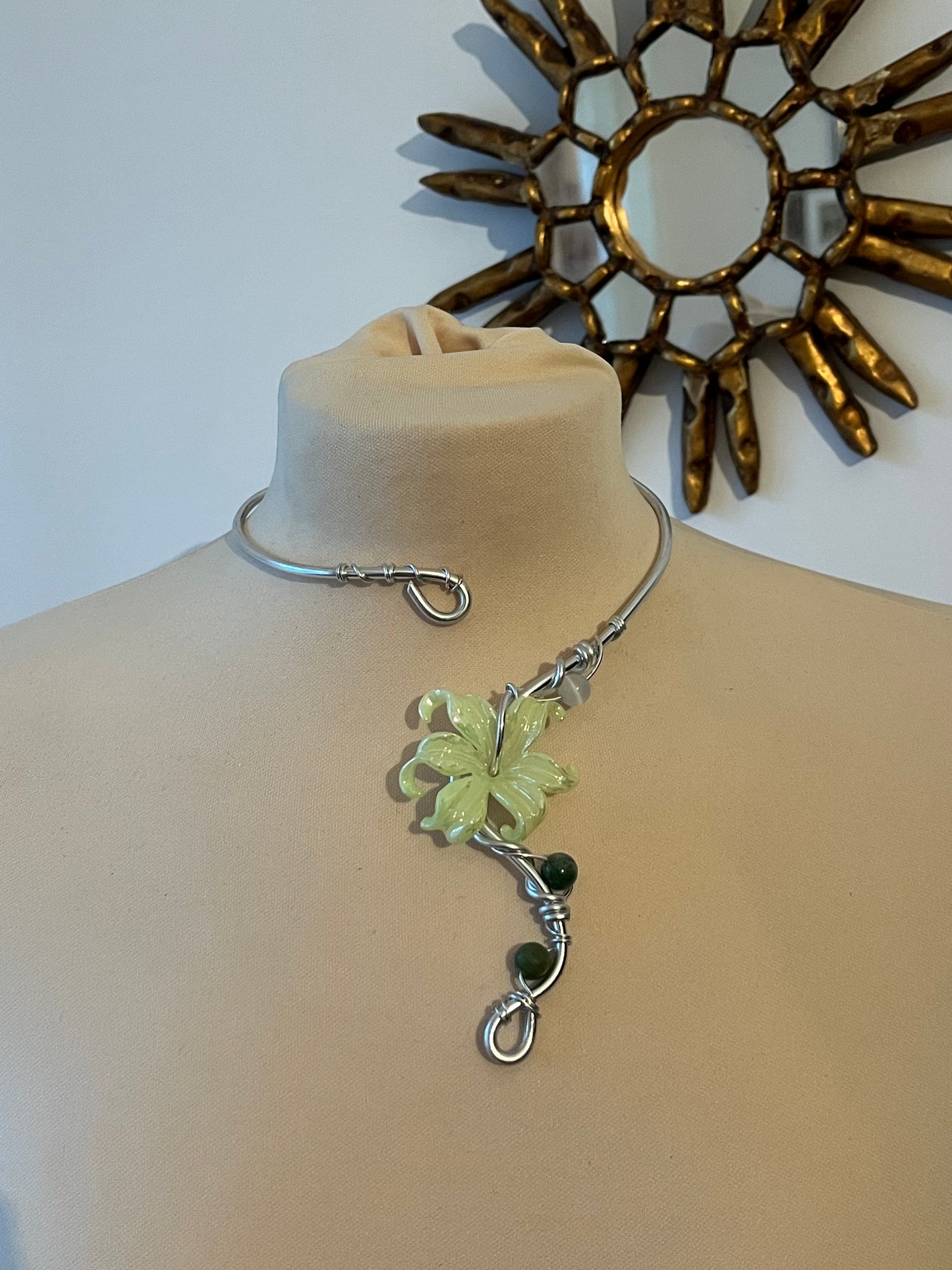 necklace flower beads