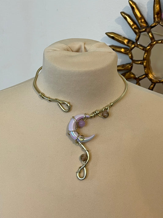 1necklace moon beads
