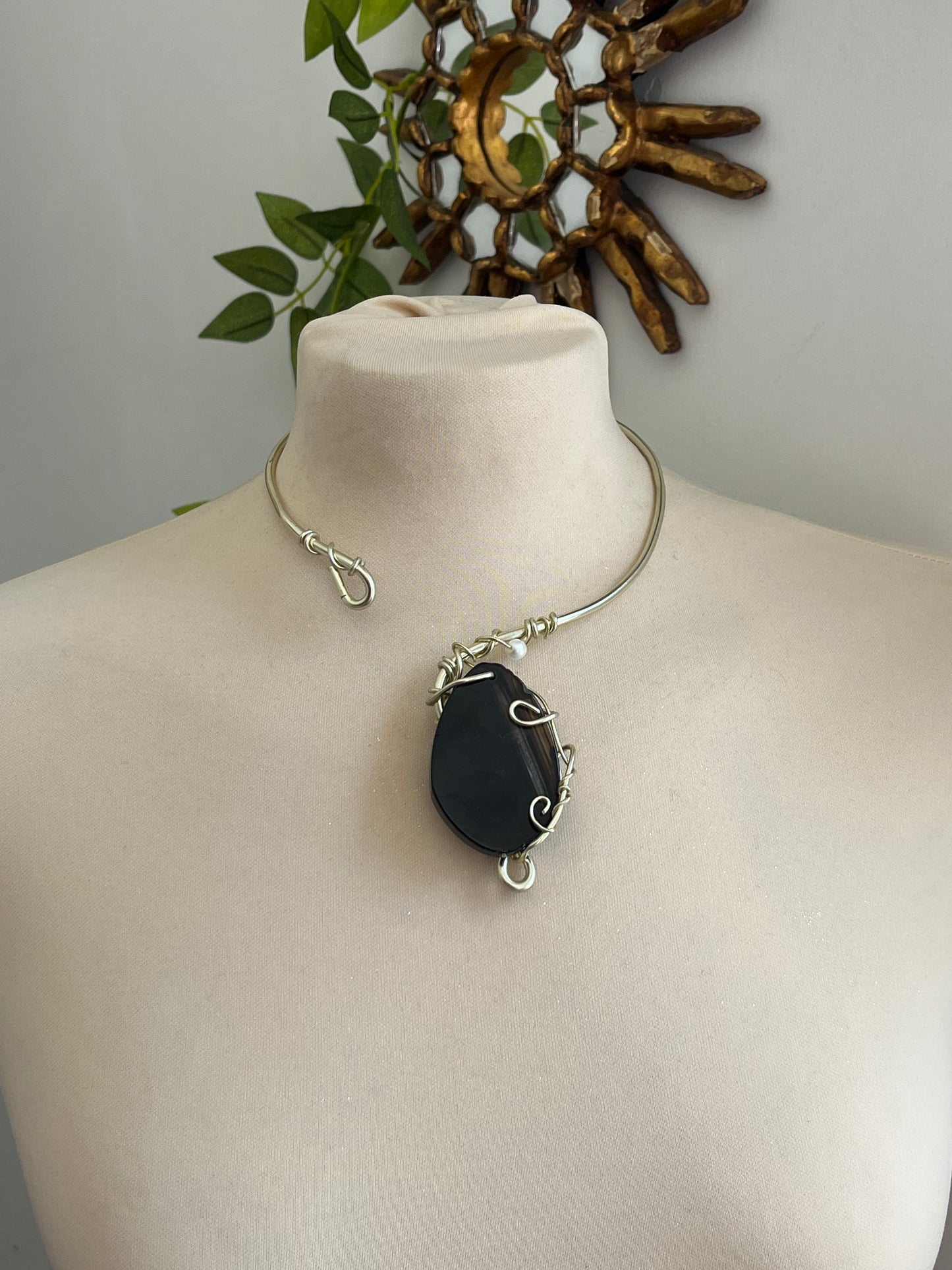 agate pearlmoom necklace