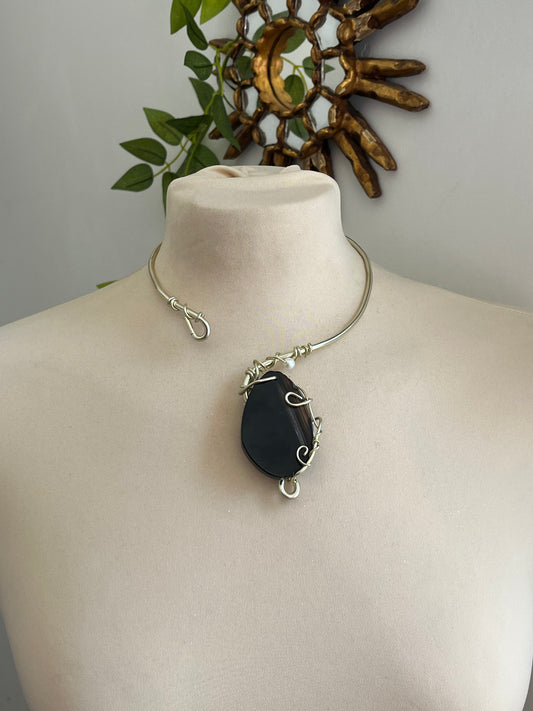 agate pearlmoom necklace