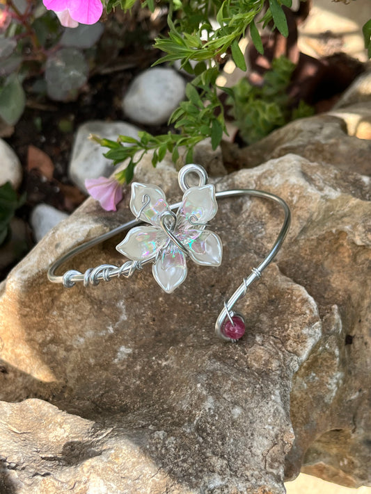 armcuff handmade flower