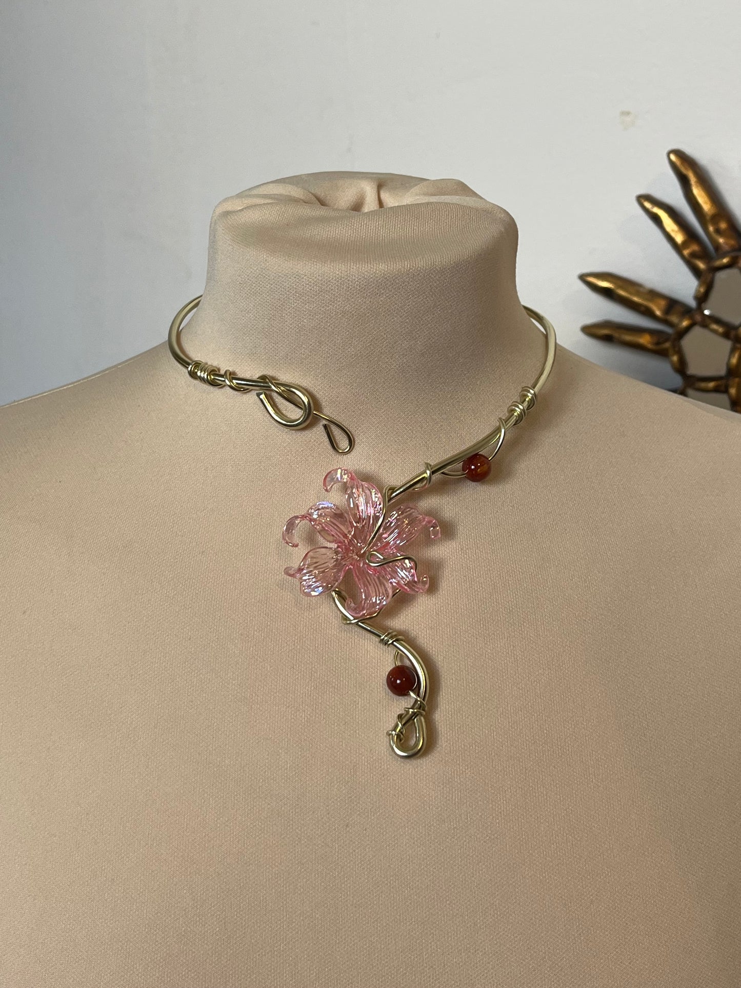 necklace flower beads