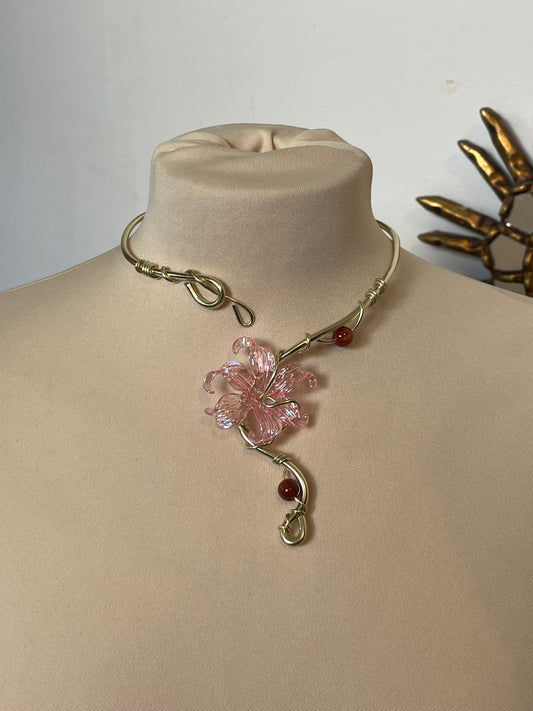 necklace flower beads