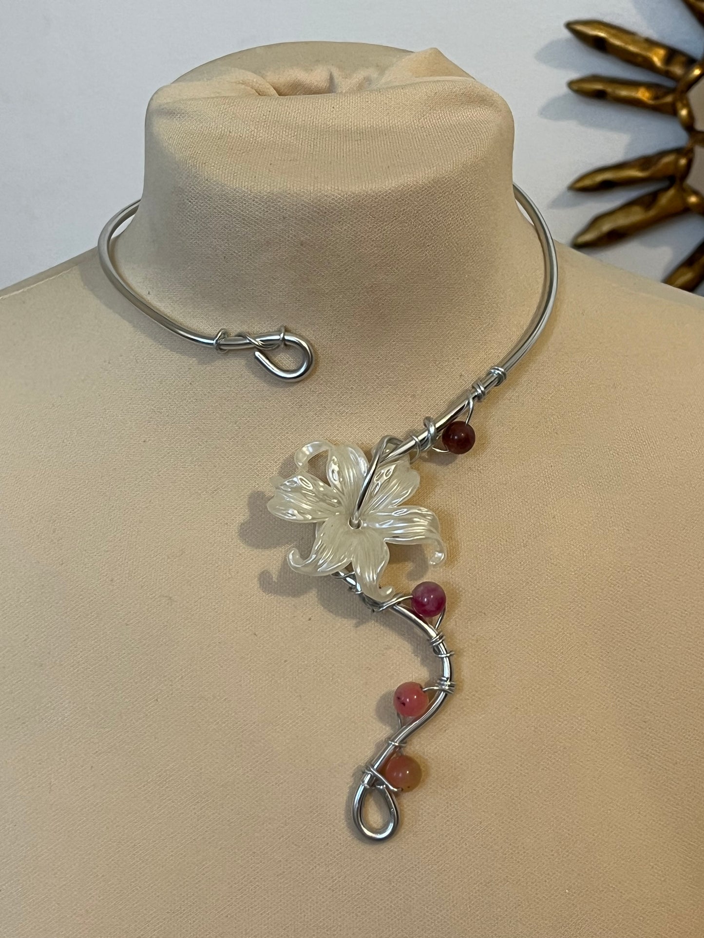 necklace flower beads