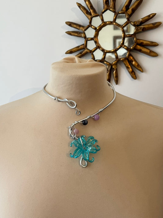 flower beads necklace
