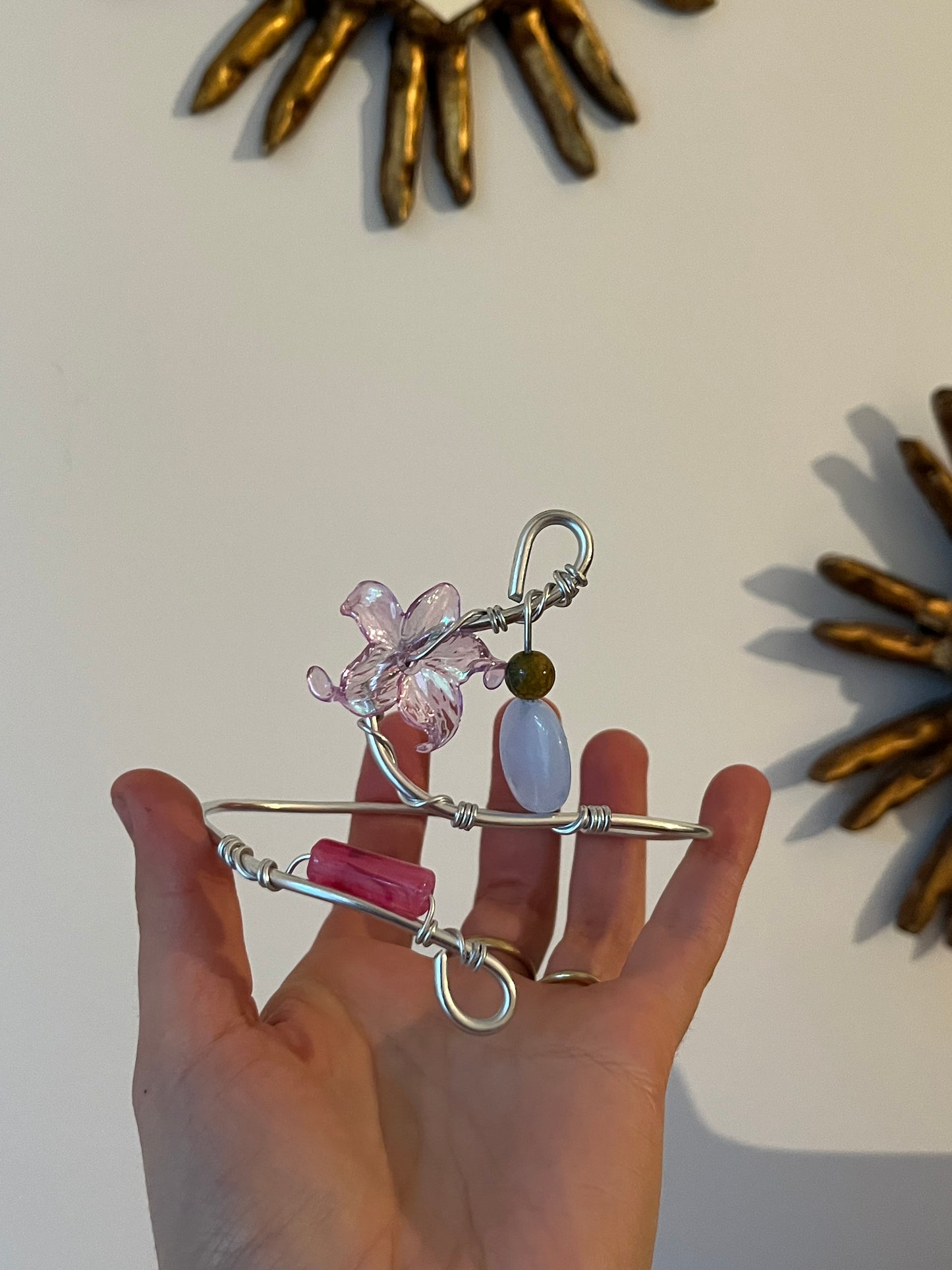 armcuff flower beads