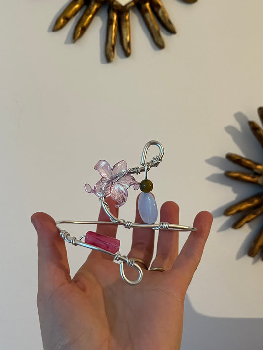 armcuff flower beads