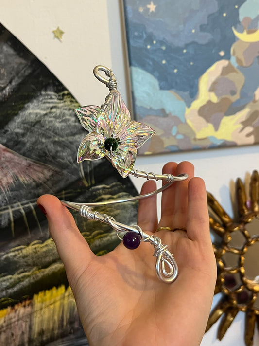 floare de mărgele pentru manșetă