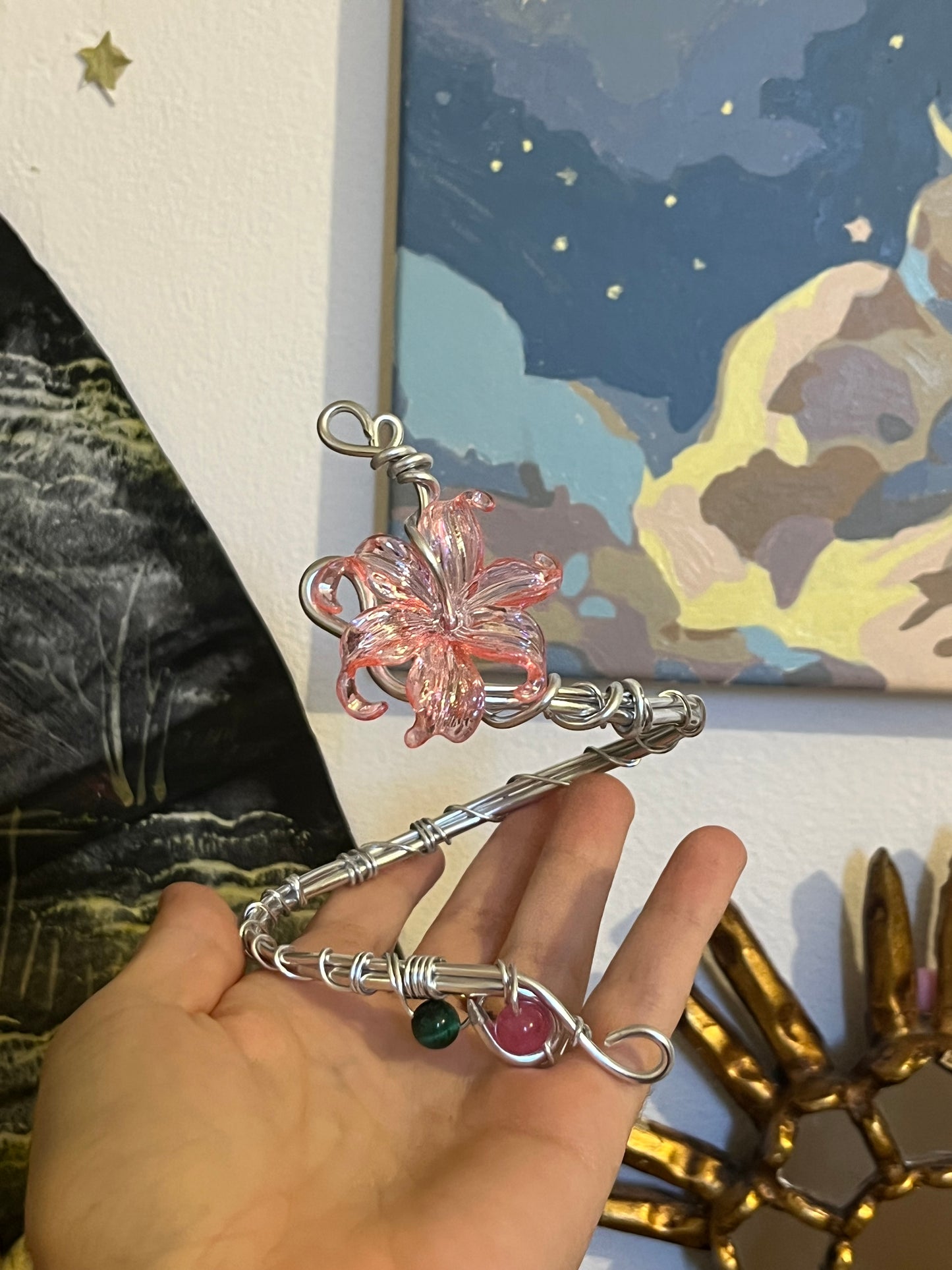 armcuff beads flower