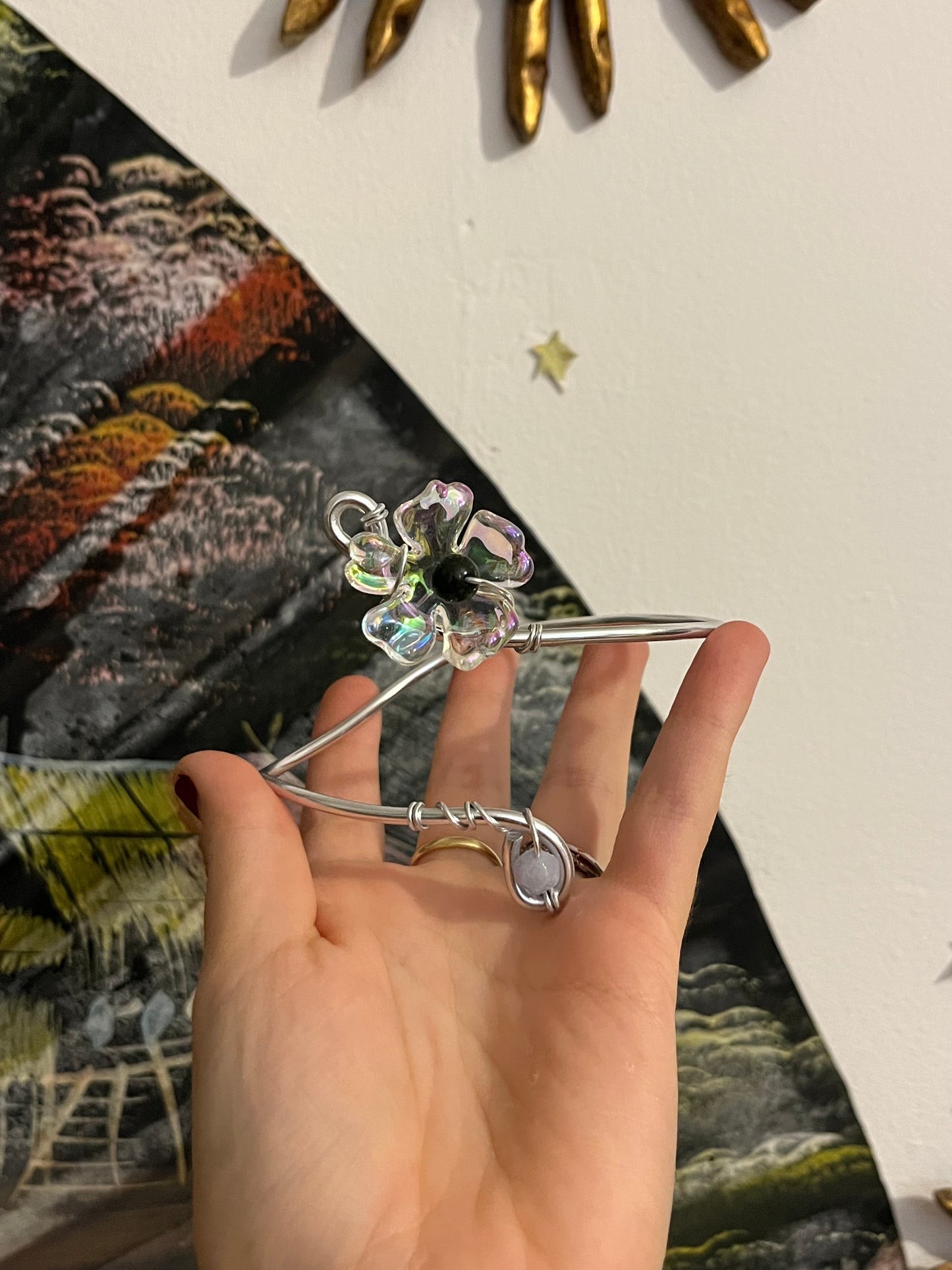 armcuff beads flower