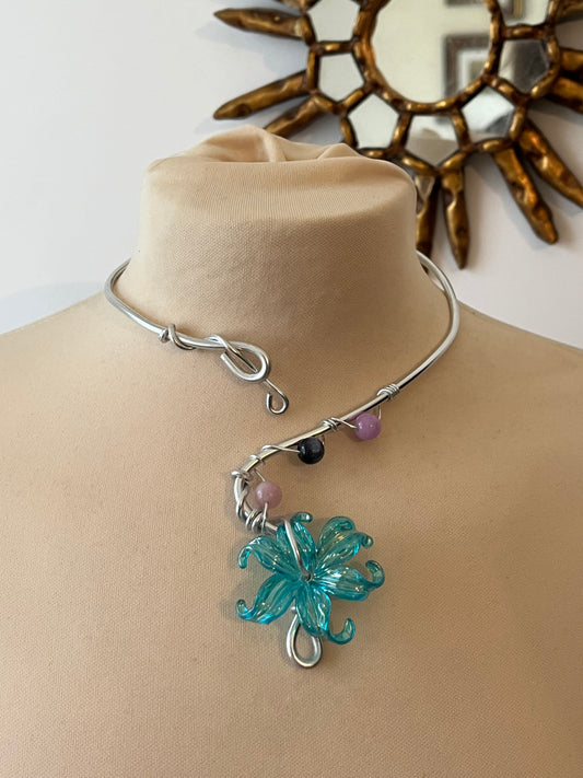 flower beads necklace