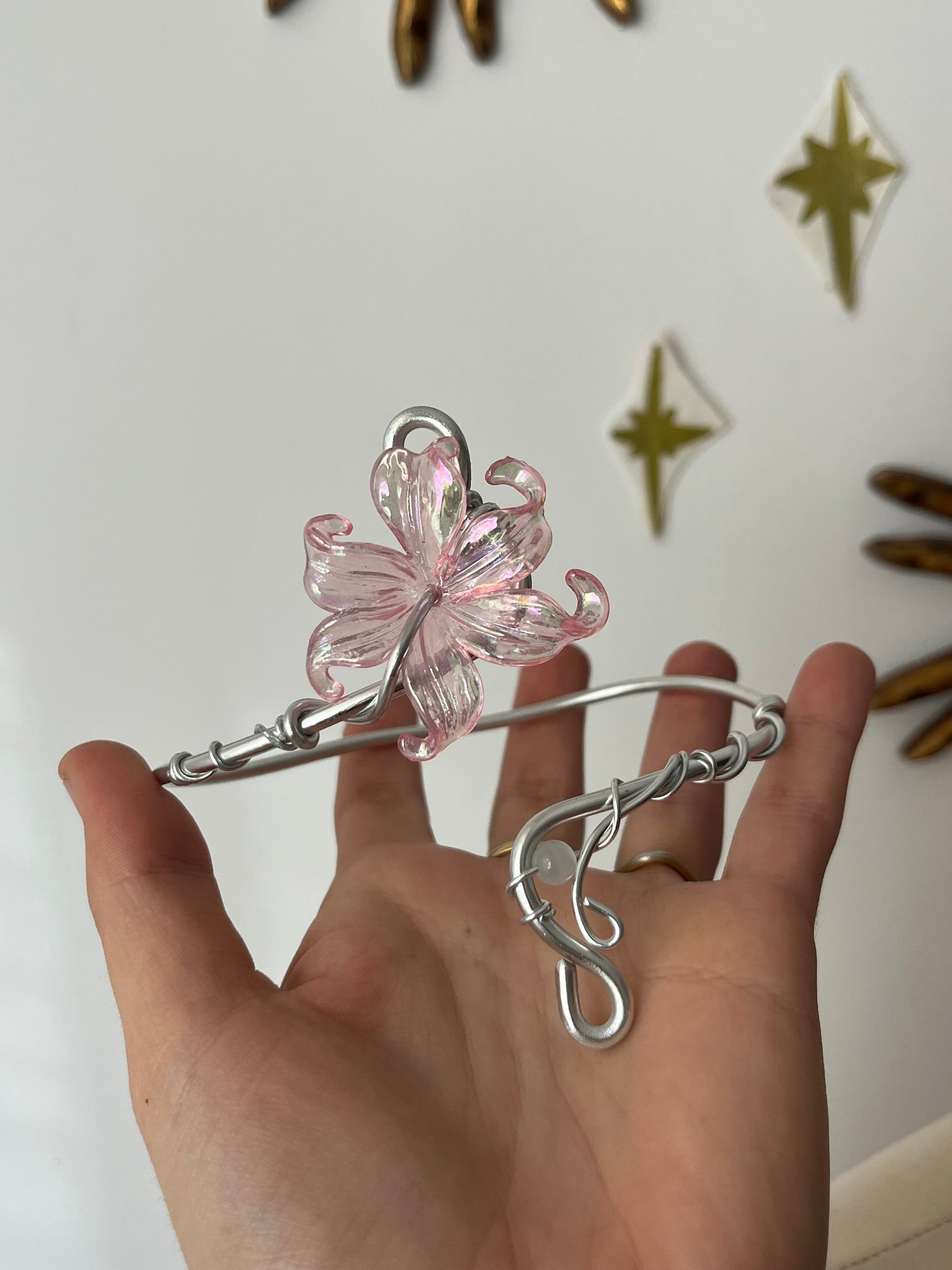 armcuff flower beads