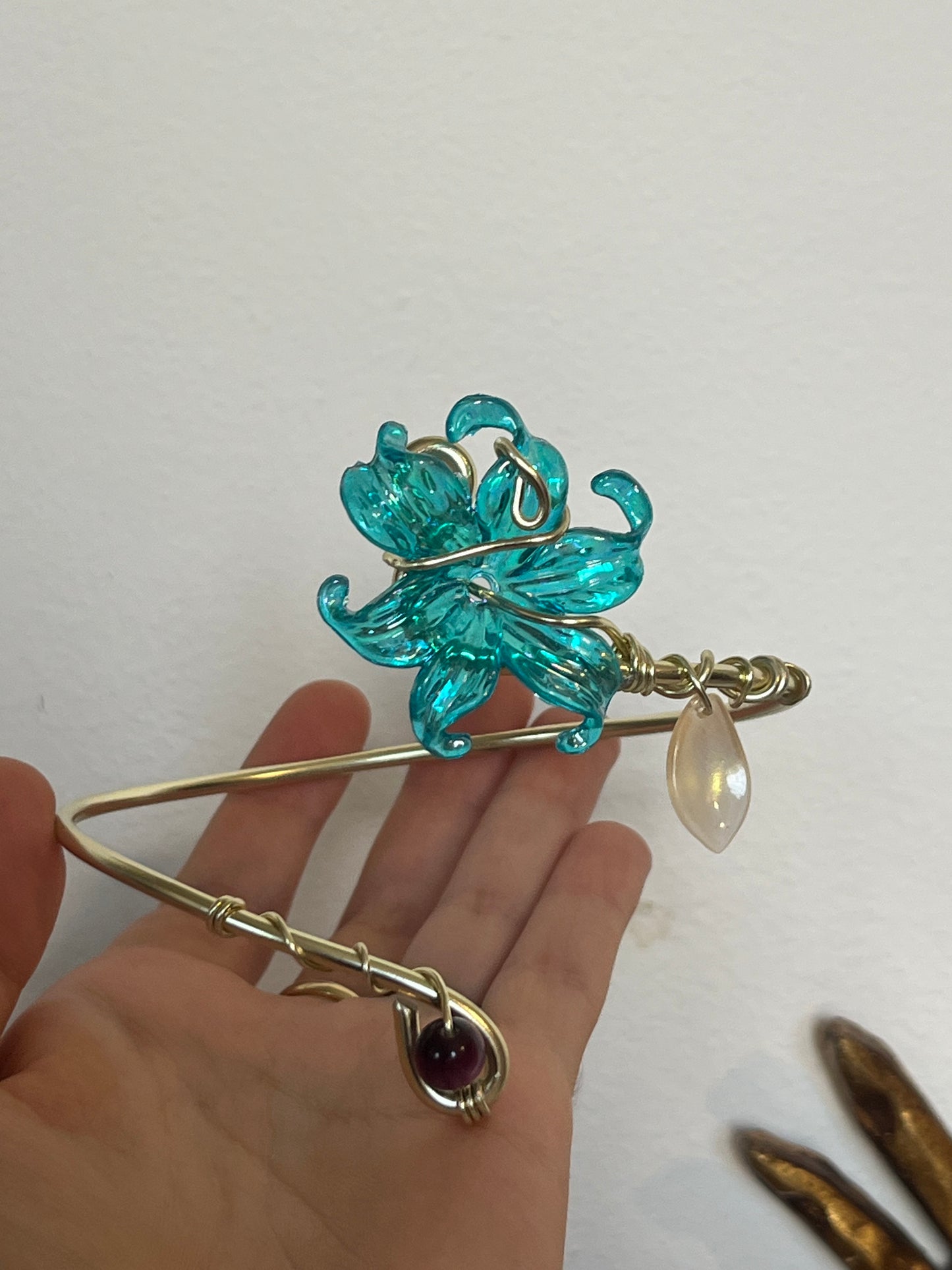 mărgele de petală de floare pentru braț