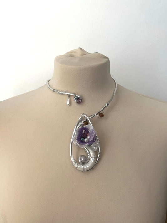 Enchanted Briar moon necklace