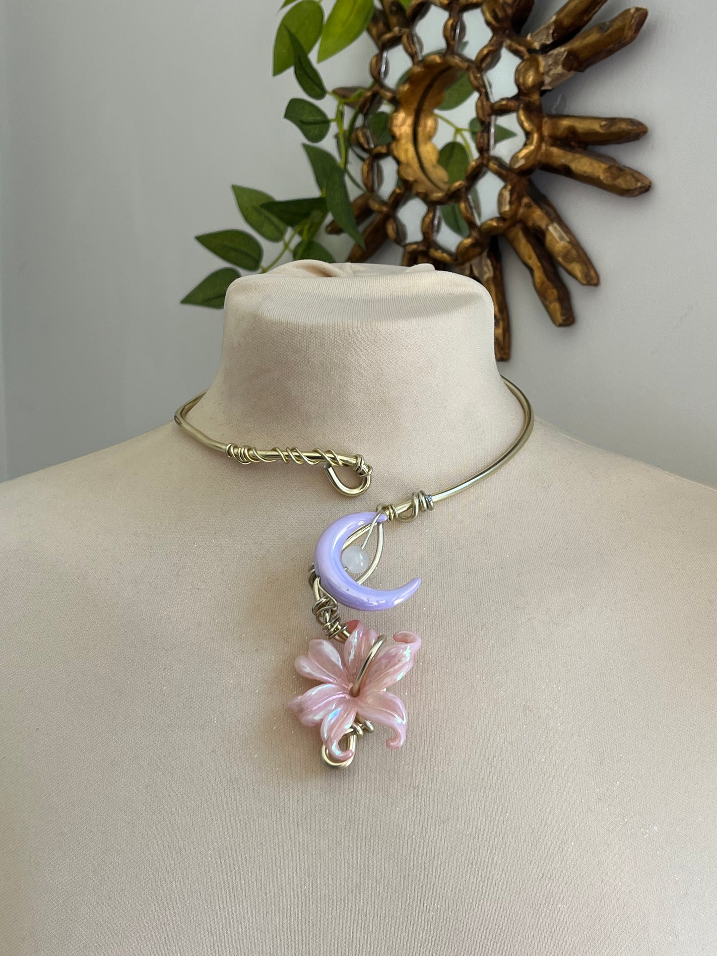 magnolia moon necklace