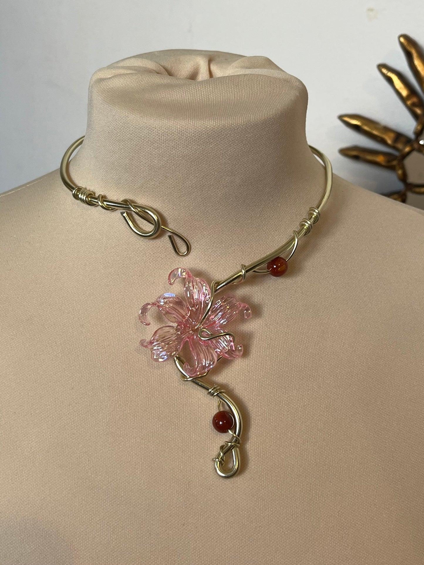 necklace flower beads