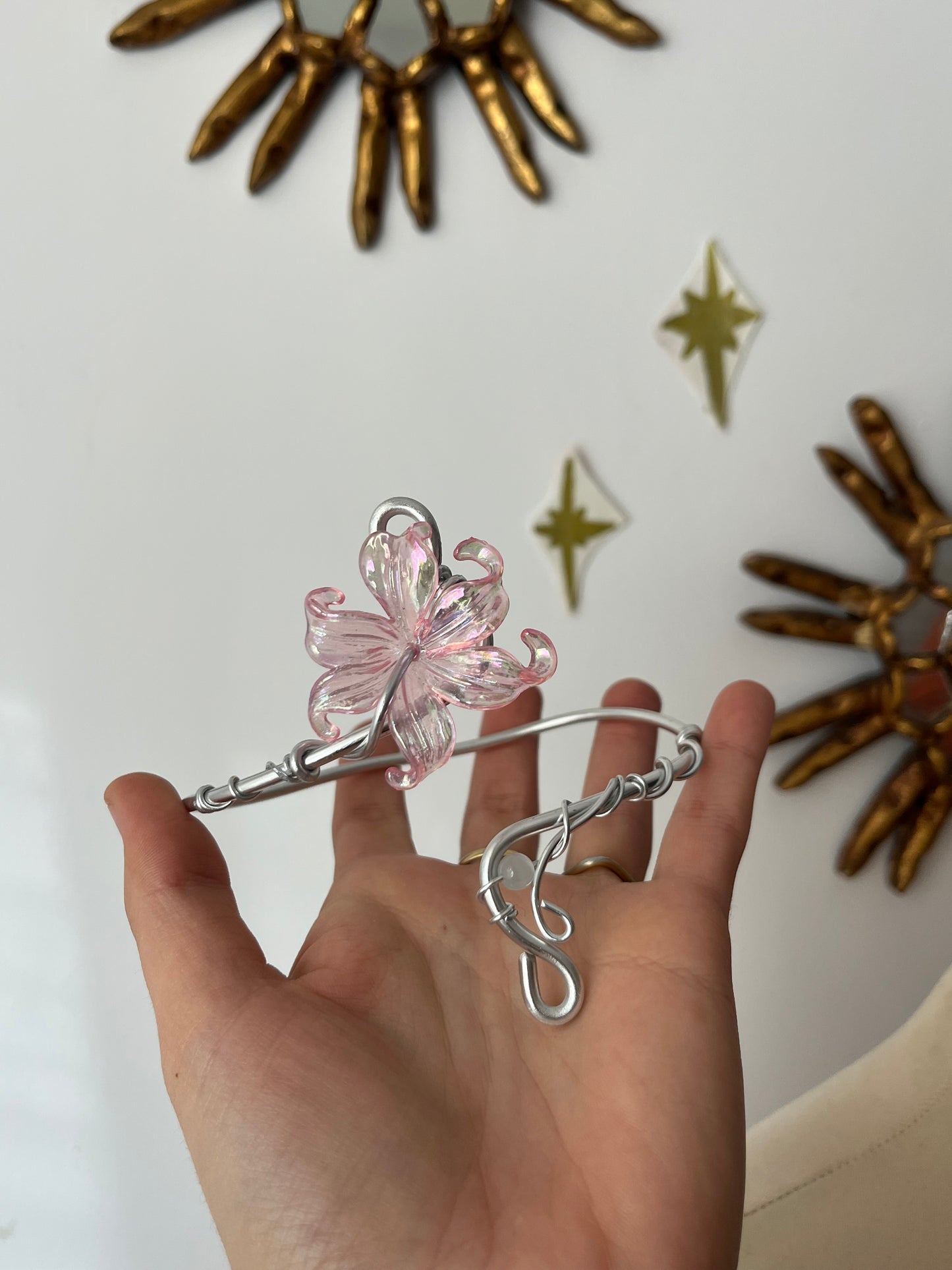 armcuff flower beads