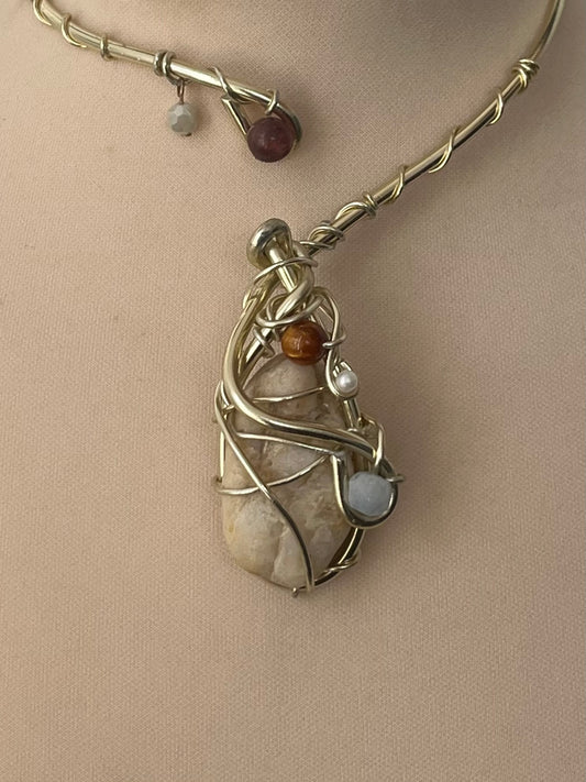 Dreamweaver stone necklace