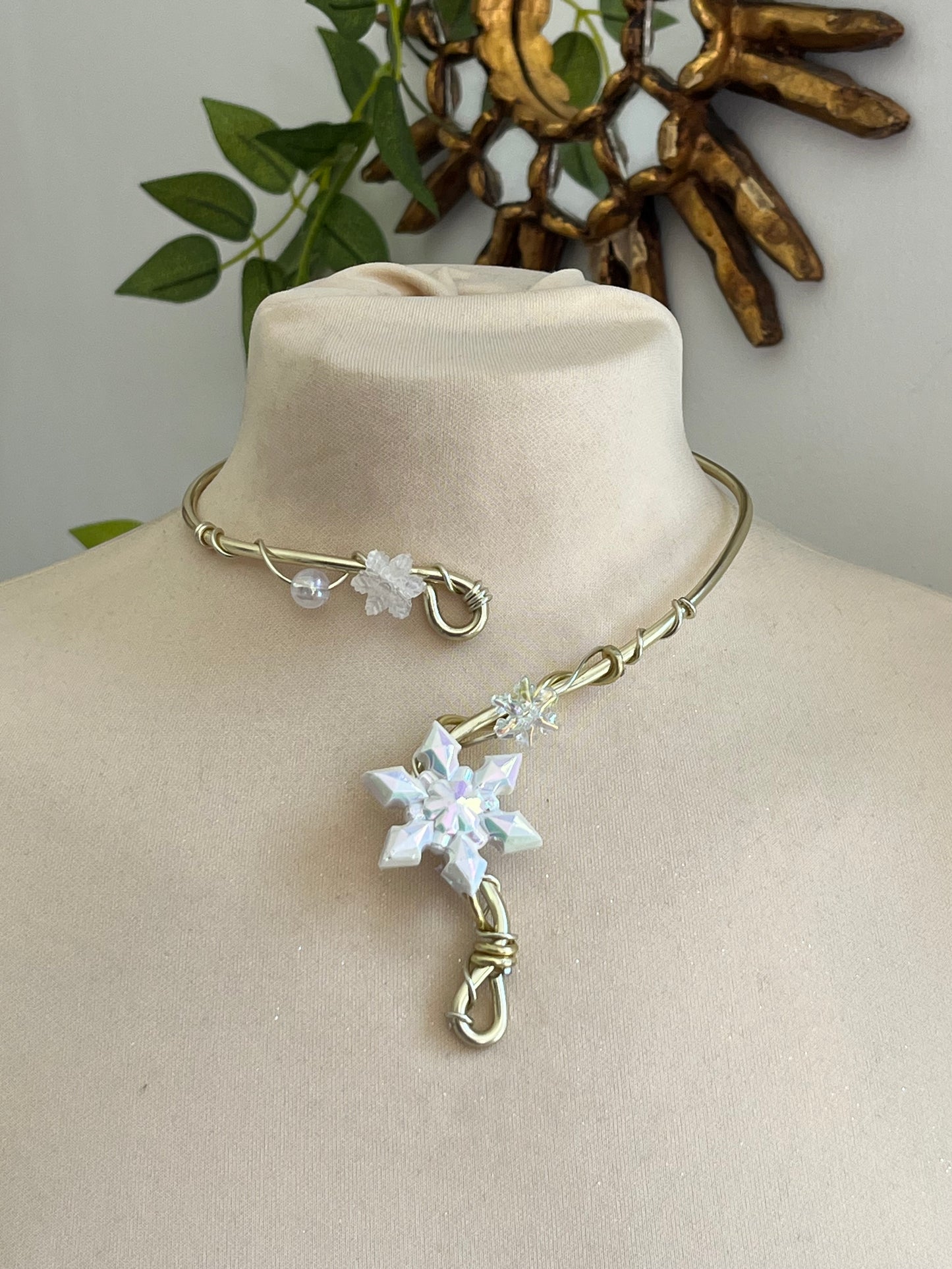white winter necklace